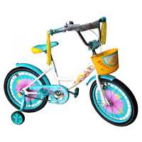 Детский велосипед Азимут GIRL 18 дюйм, для девочки, 5-8 лет