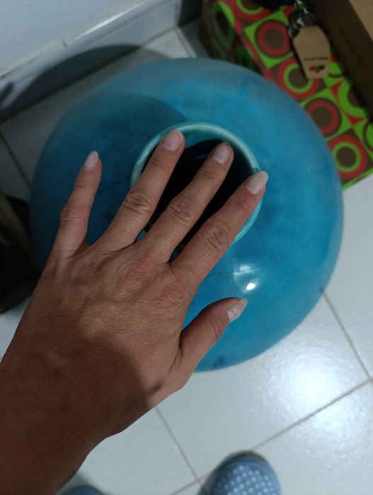 Jarrão de sala azul