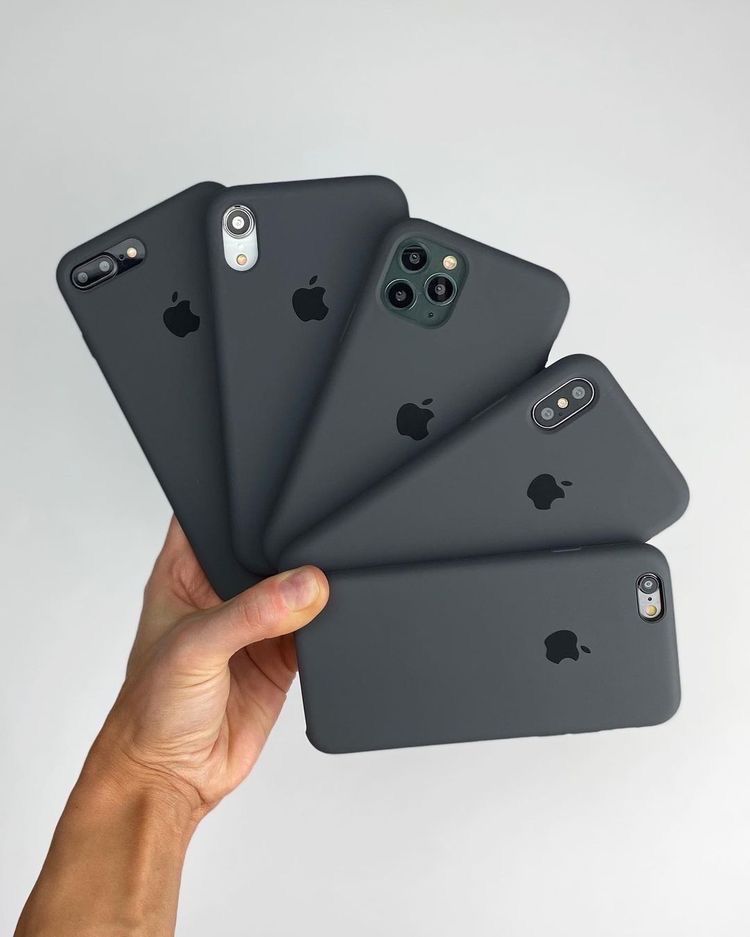 Чехол Silicone Case с открытым низом для Apple iPhone от 6-11 Про макс