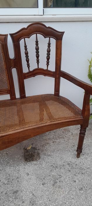 Canapé com palhinha.