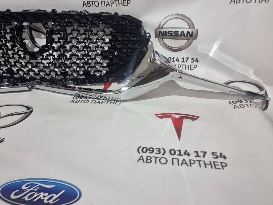Cx30 решітка з хромом мазда сх30 решетка глянець хром молдінг