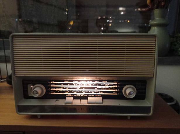 Retro radio Philips B3X16A - rádio válvulas antigo [c/ FM e Bluetooth]