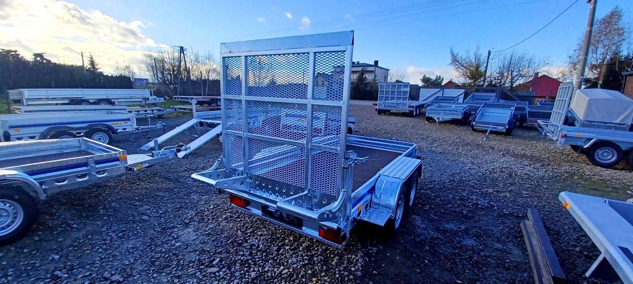 Przyczepa WIOLA B2630 do przewozu koparki pod minikoparkę 292X142