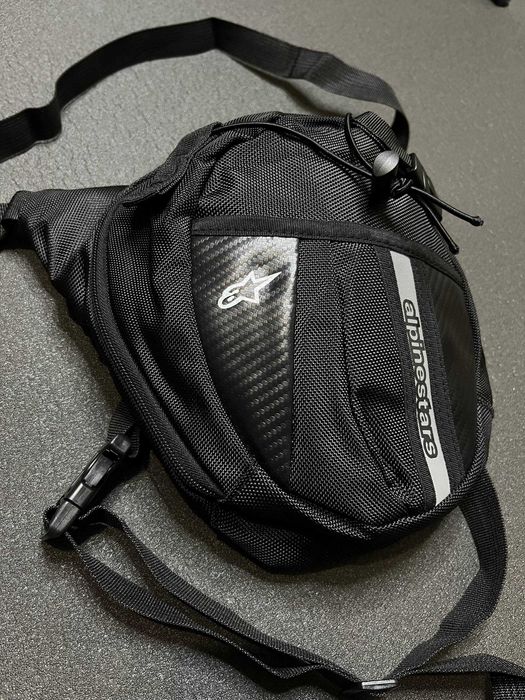 Сумка на ногу для мотоцикліста Alpinestars. Мото сумка на стегно
