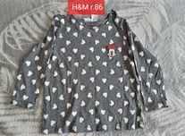 Bluzka z dłlugim rękawem r. 86 H&M