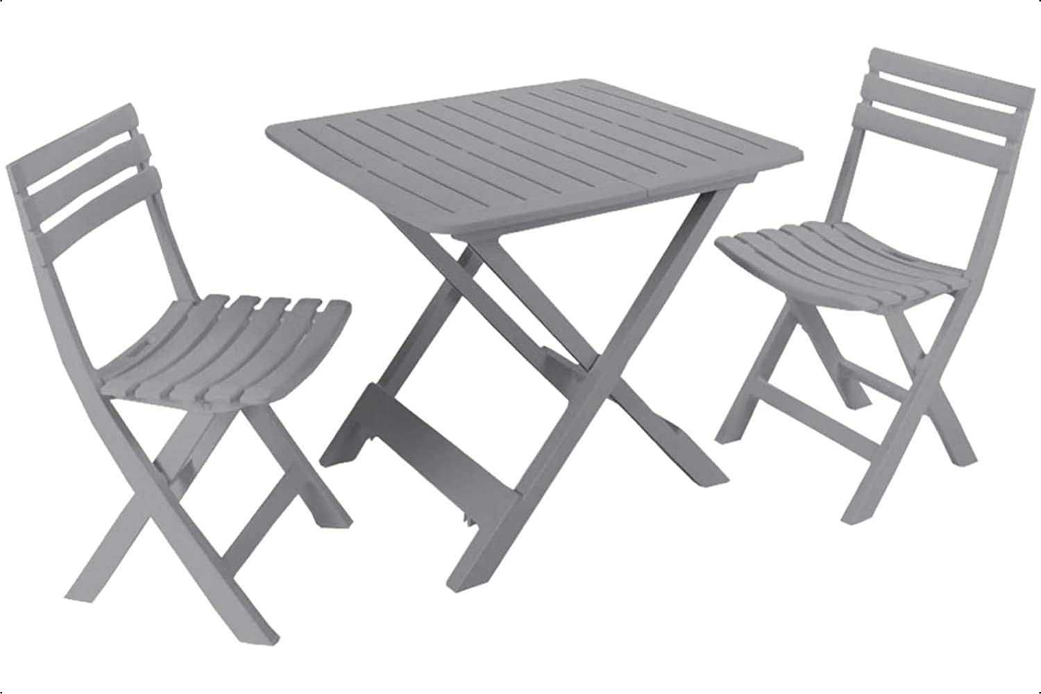 Zestaw kempingowy stół + 2 krzesła składane NOWE jakość ITALY camping