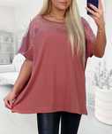 Bluzka plus size t-shirt bawełna duży rozmiar 48/50/52/54 koronka
