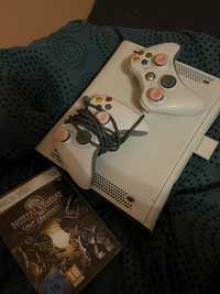 xbox 360, dwa pady, zasilacz, Mortal Kombat