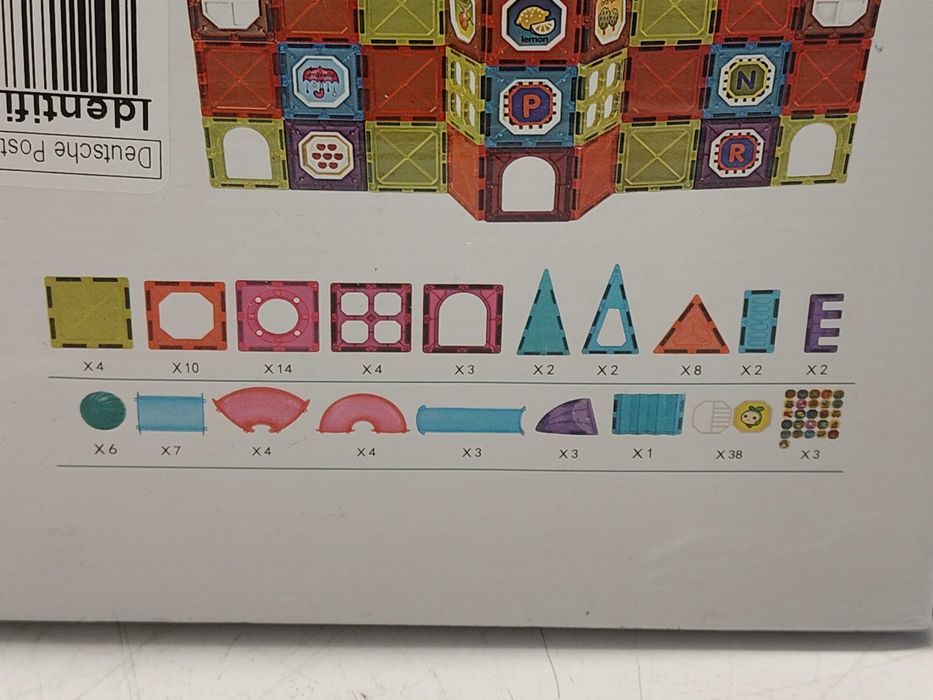 BEEYOUK Magnetyczne Klocki 120 Elementów Zabawka Montessori Dla Dzieci