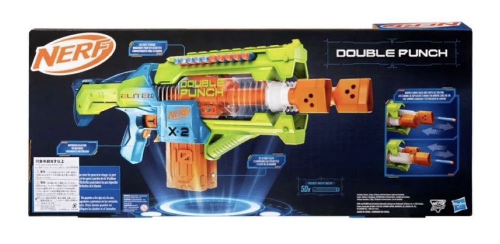 Hasbro Nerf Elite 2.0 Double Punch + strzałki