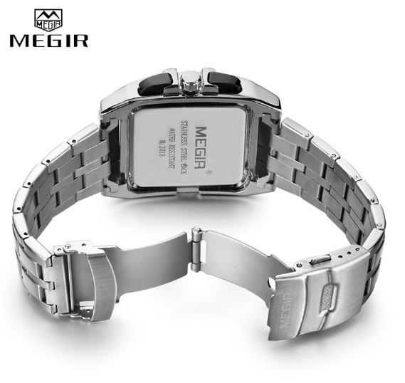 Relógio Megir Masculino de Luxo Aço Inoxidável