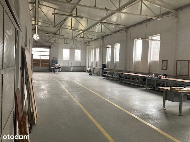 Hala produkcyjna z lakiernią 1 800 m2 + biuro 200 m2, działka 2 ha