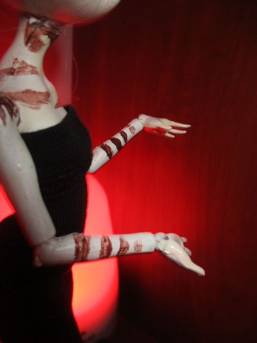 Ооак ручної ручної роботи в стилі антро-кішки