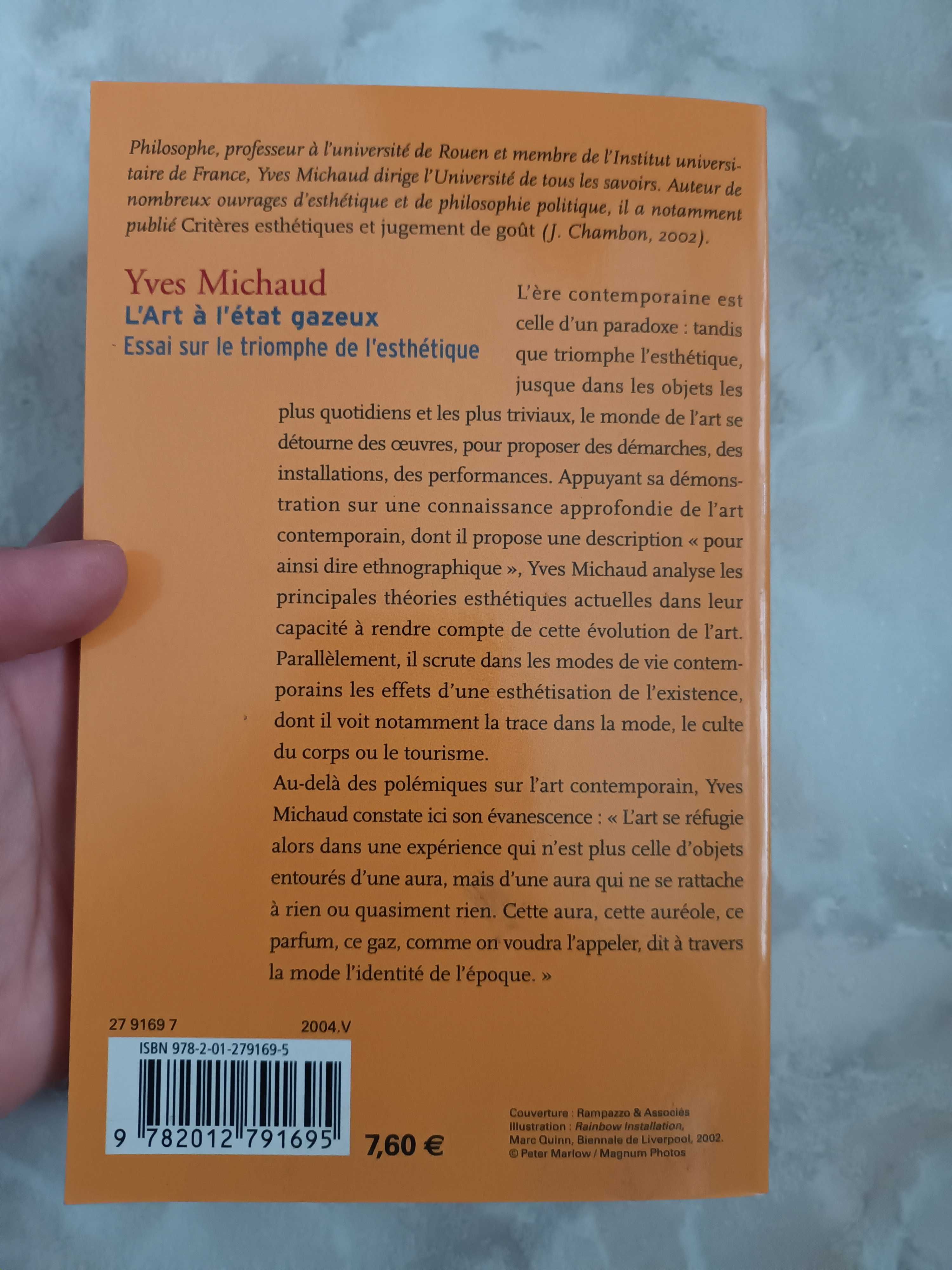 Lárt à l'état gazeux - Yves Michaud