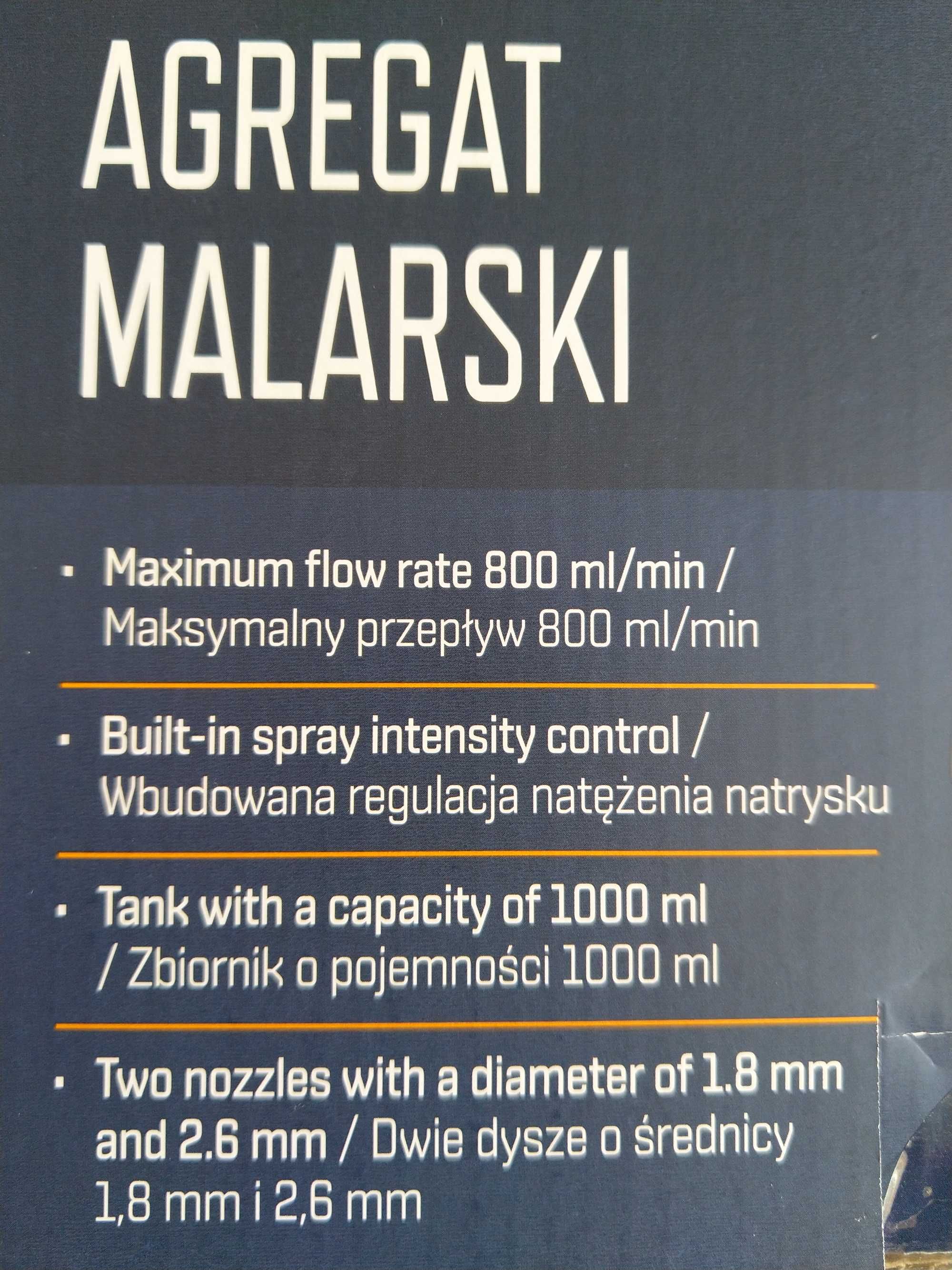 Agregat Malarski Pistolet Do Malowania 450W + Akcesoria NITEO