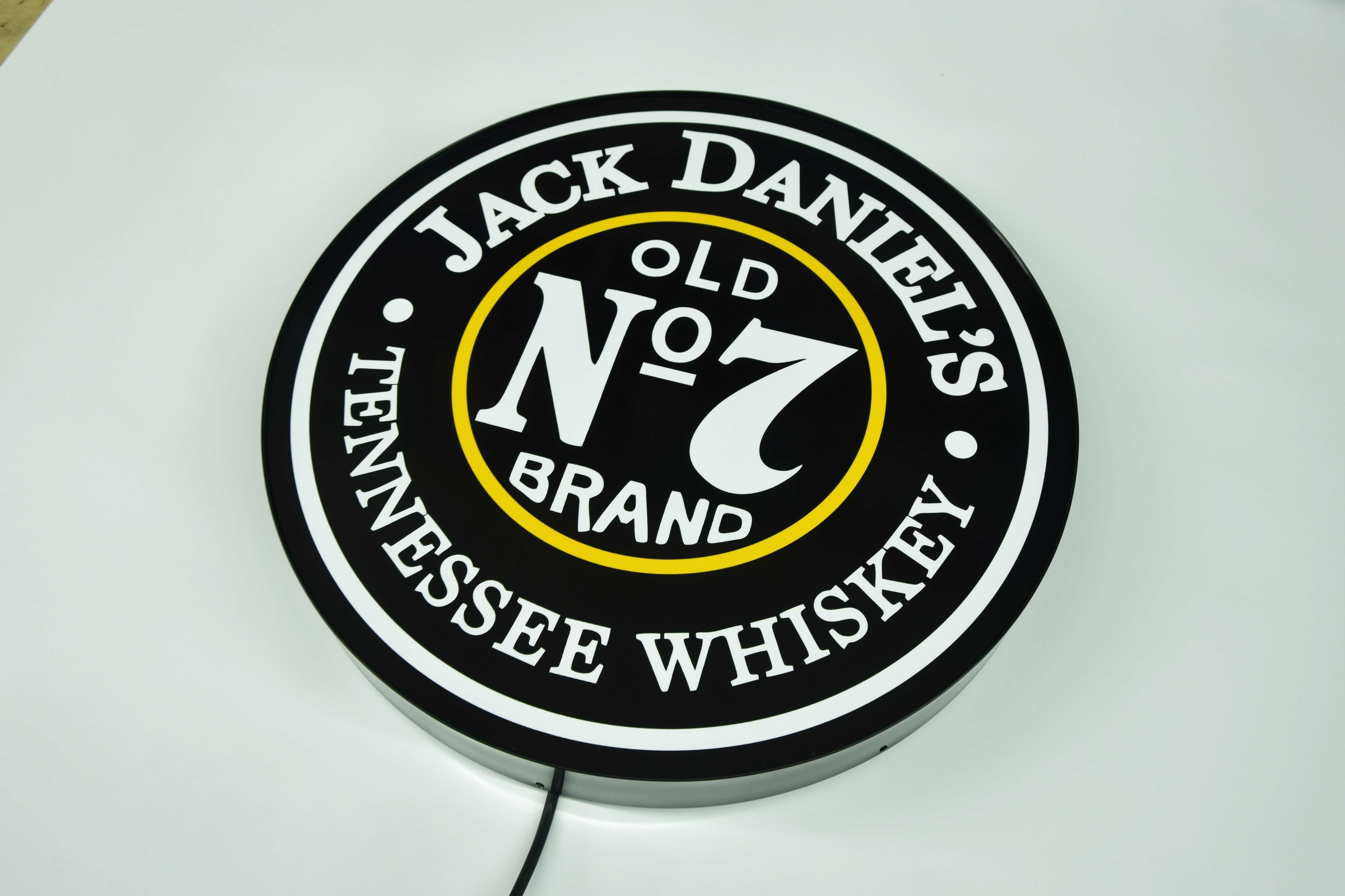 LED Neon JACK DANIELS, Logo świecące, REKLAMA 3D, Kaseton, Prezent