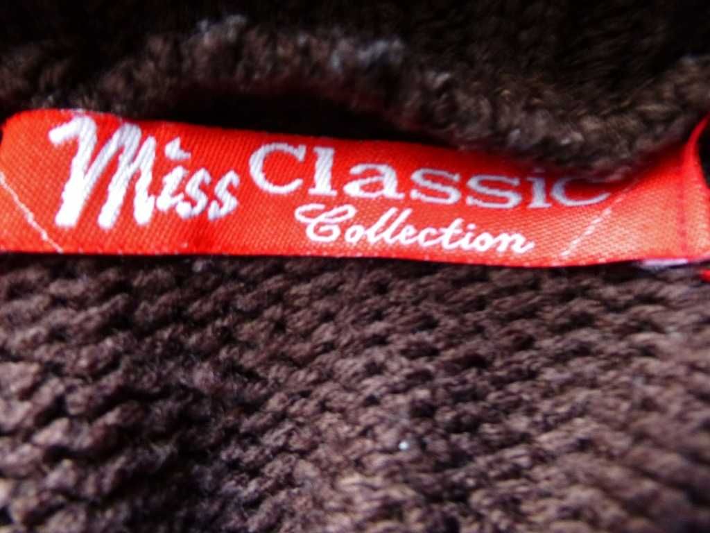 Miss Classic damski kardigan sweter w warkocze S M