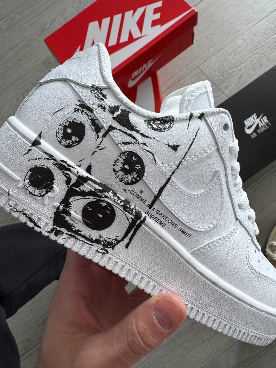 Кросівки Nike Air Force 1 Low х Comme des Garçons Supreme premium