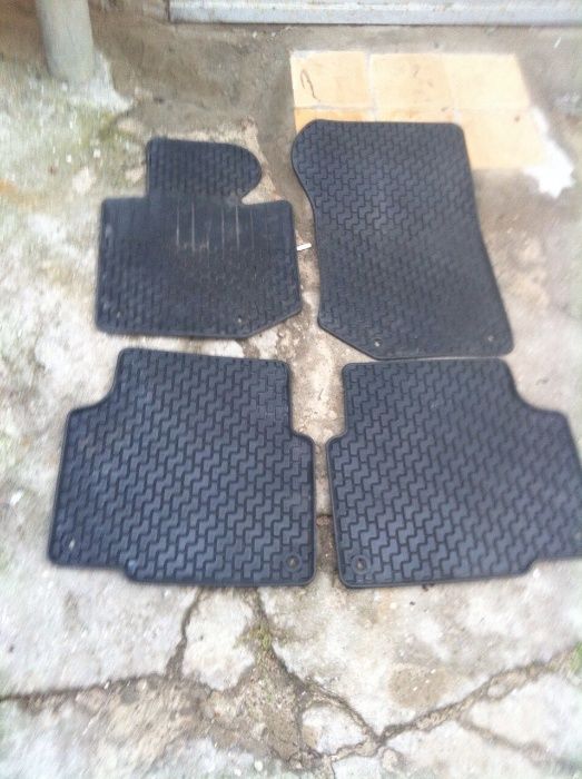 Оригинальные чёрные резиновые коврики для БМВ Е36 седан купе туринг...