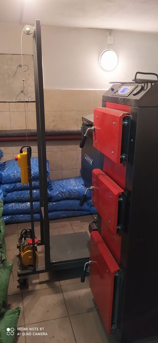 Podnośnik worków, dźwig ,Winda do węgla ekogroszku peletu wegiel