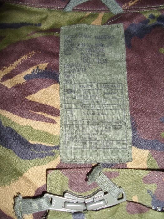 Kurtka Wojskowa Brytyjska Smock Combat Temperate DPM r160/104