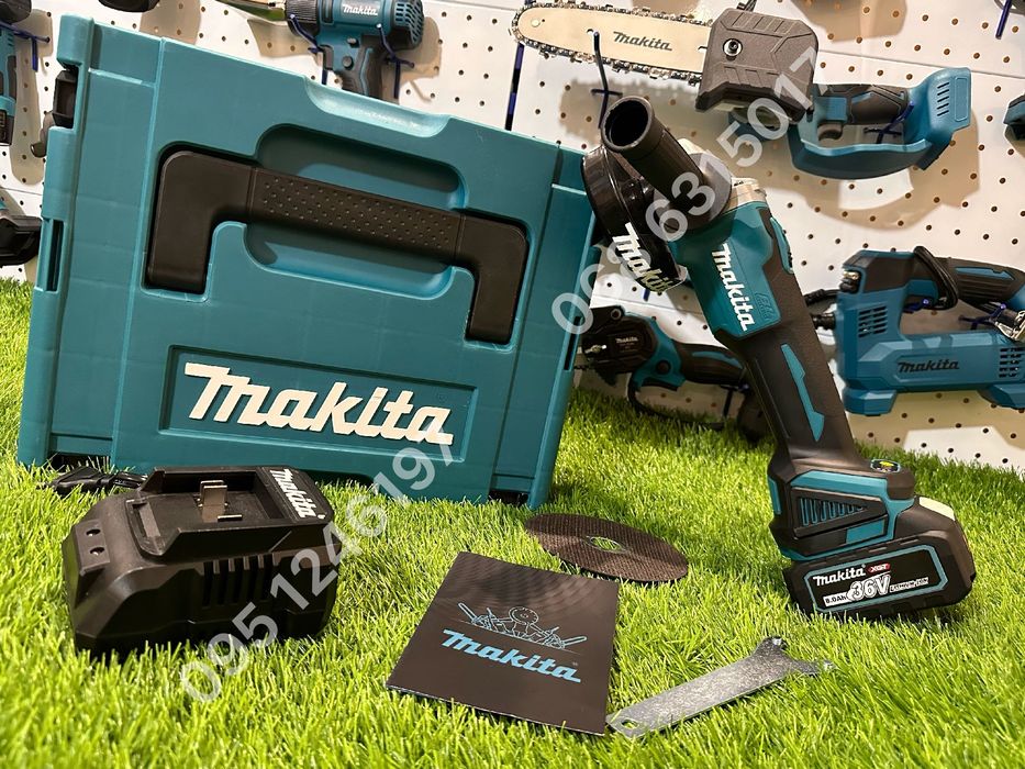 Болгарка аккумуляторная Makita DGA504 безщеточная мощная 1 АКБ 36V 8Ah