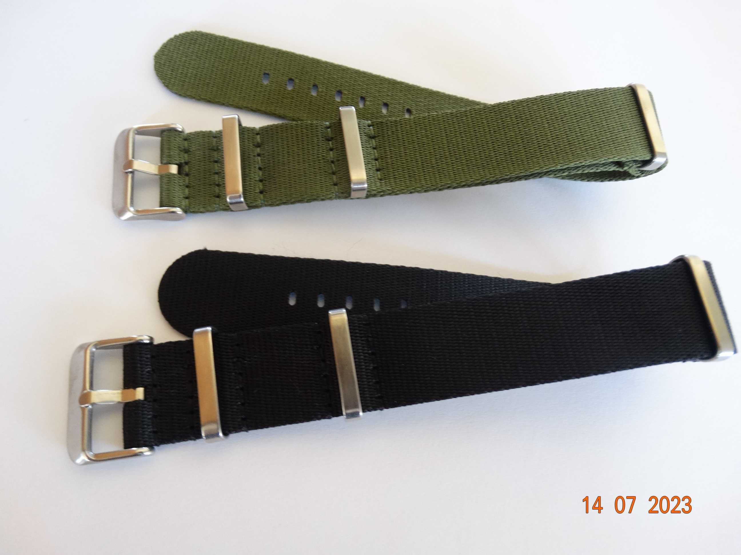 Pasek nylonowy NATO 20mm do zegarka solidne klamry okucia