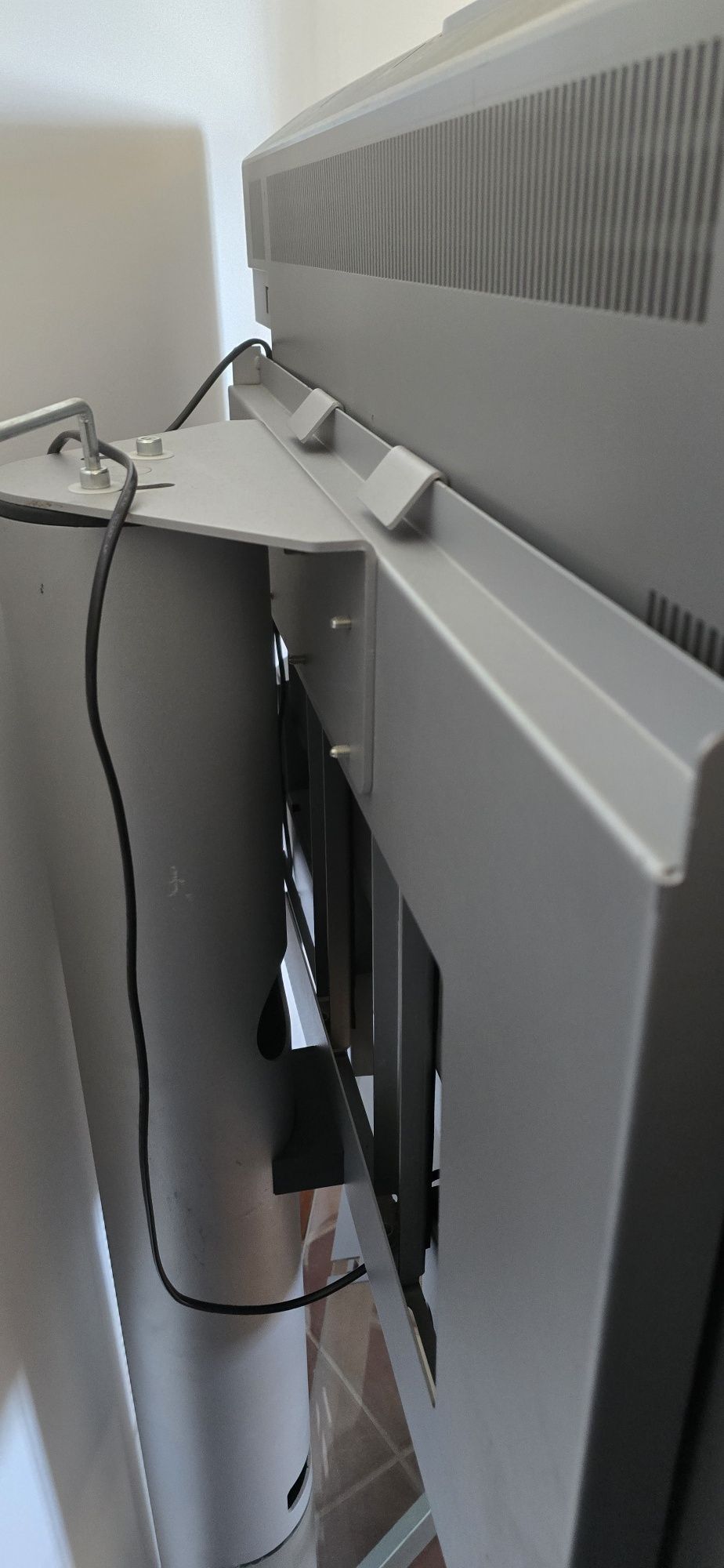 Tv + suporte de vidro