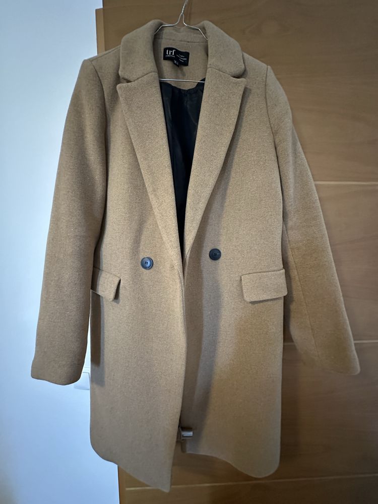 Sobretudo camel Zara S muito bom estado