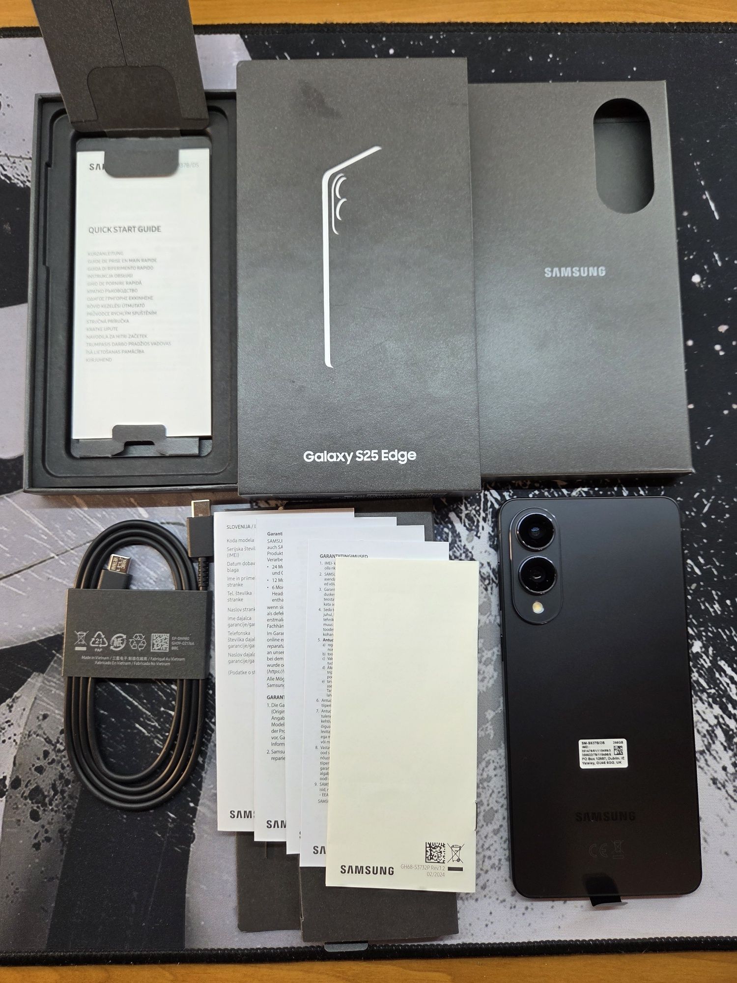 Samsung S25 Edge 12/256 gb Black Новий Європа