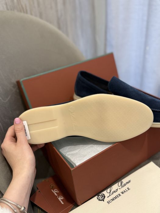 Лоферы loro piana лоро пиана мужские туфли чоловічі замшеві