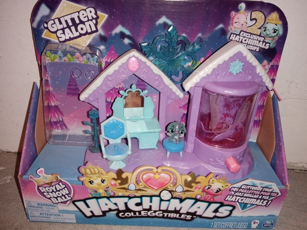 Hatchimals - Brokatowy Salon + 2 Figurki.