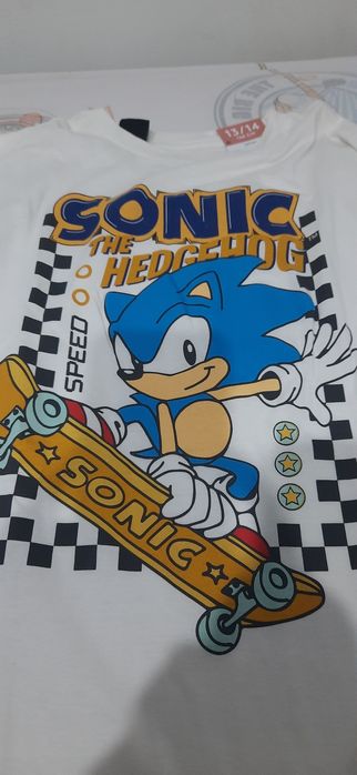 Sonic camisola manga comprida