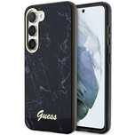 Guess GUHCS23SPCUMAK S23 S911czarny/black hardcase Marble
