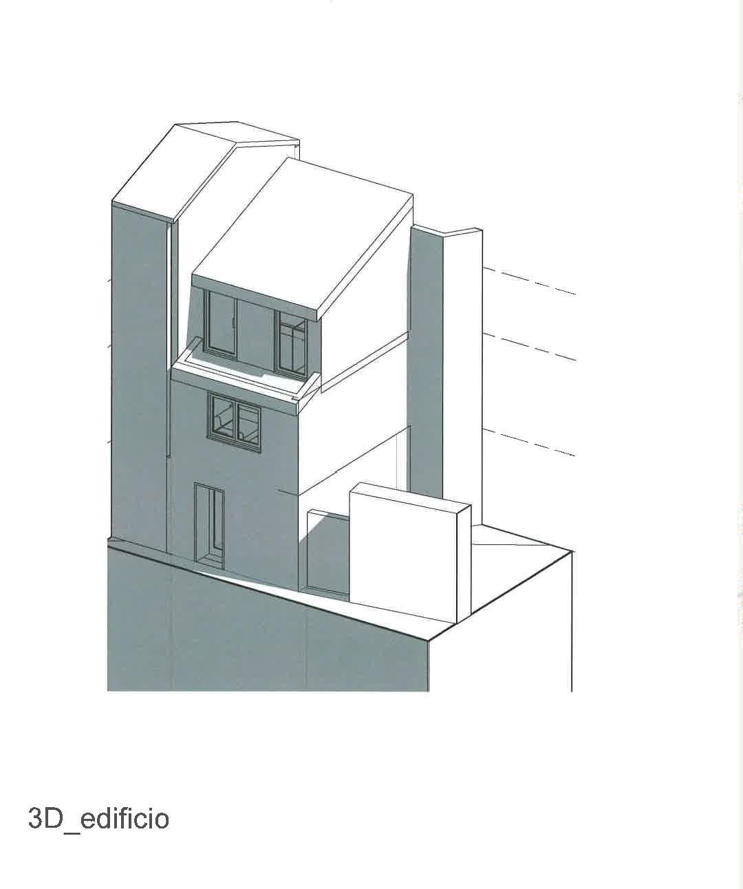 Casa para recuperar com projeto, 3 andares