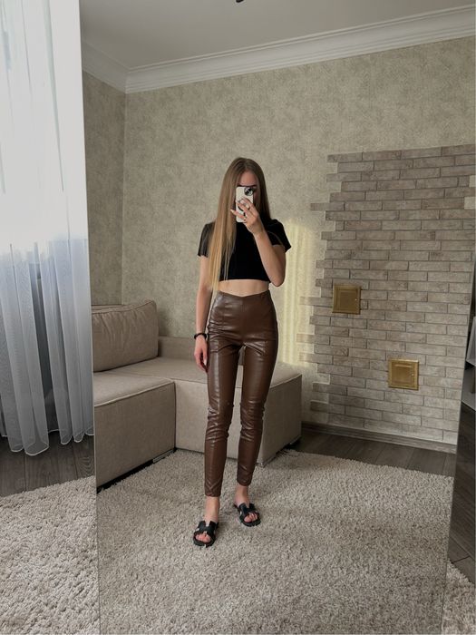 Лосини з еко шкіри