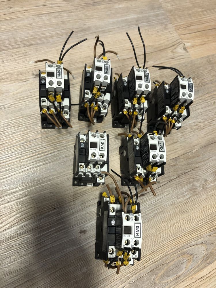 Stycznik Moeller 20A 3P - model DIL 00 M + blok styków 20 DIL, cewka