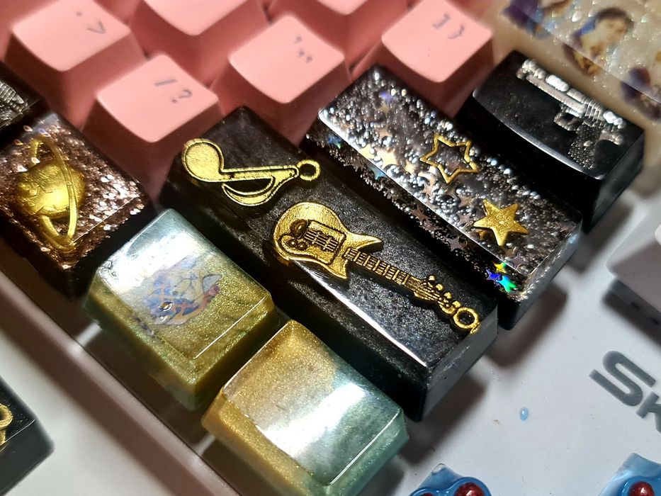 Klawisz muzyczny z żywicy epoksydowej/ keycapy