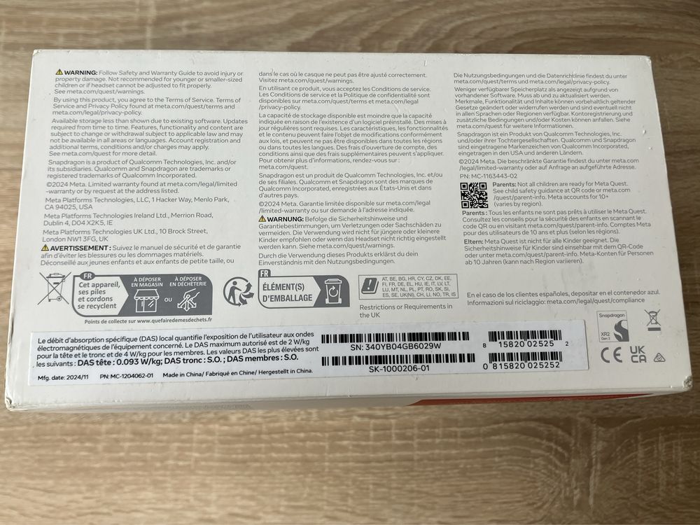 Gogle VR Meta Quest 3S 128GB