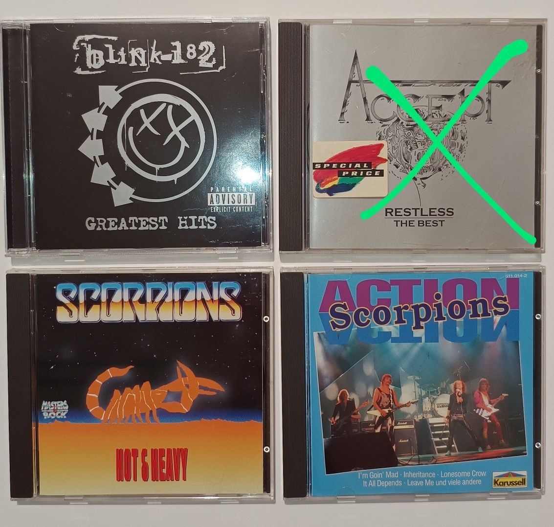 Accept , Blink 182 , Scorpions