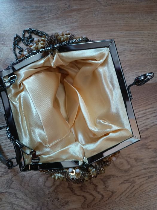 Luksusowa koktajlowa mała torebka wieczorowa  wizytowa weselna bankiet