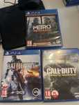 Pakiet 3 gier PS4 Metro Battlefield Call of Duty