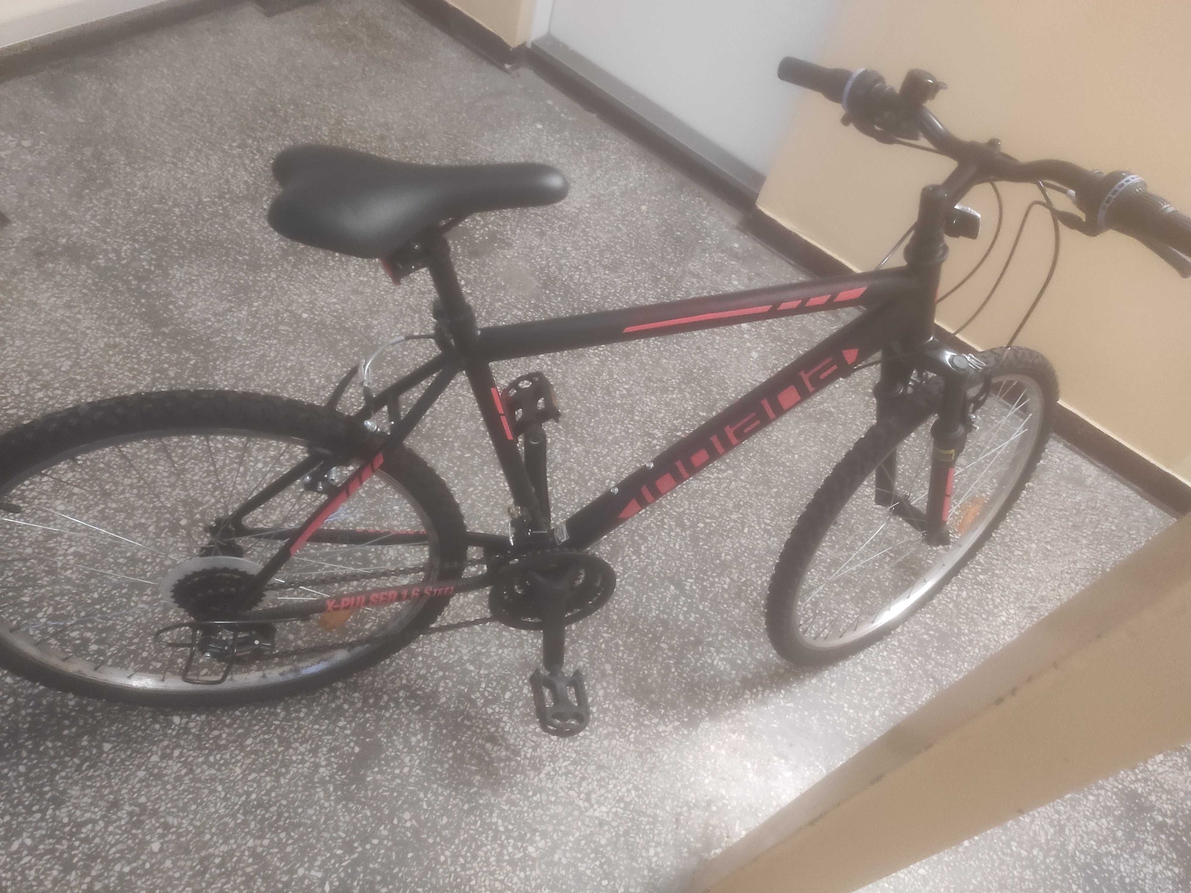 Rower górski MTB INDIANA X-Pulser 1.6 M19 męski Czarno-czerwony