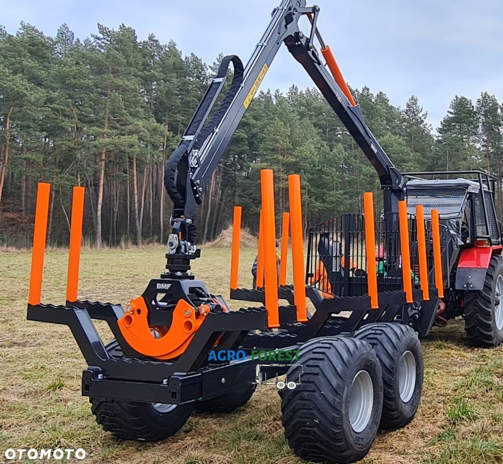 Nowa ! Przyczepa Leśna BMF 10T2 Pro 720 | Agro-Forest | Leasing Kredyt