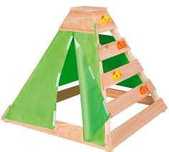 Drewniany namiot Tipi 2w1 Playland Wspinaczka 90x90x80cm