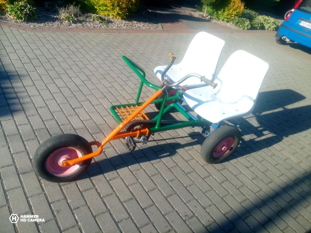 Gokart Rower trojkolowiec dwuosobowy