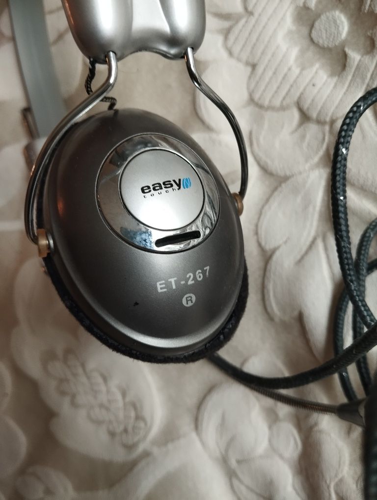 Słuchawki z mikrofonem do muzyki, do Skype'a,Easy Touch ET-267, vintag