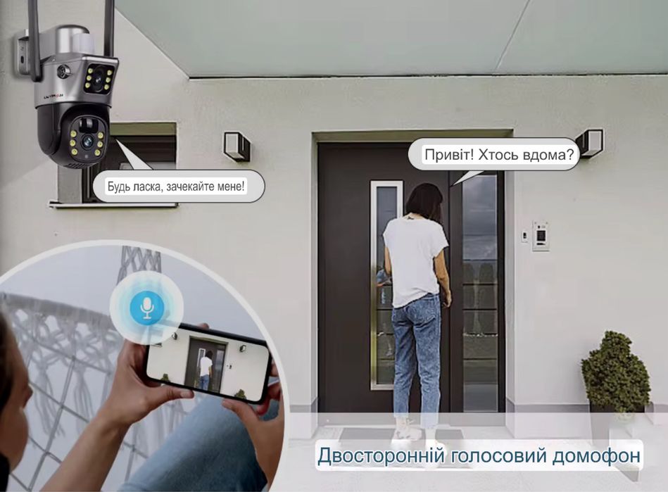 Автономная 8Мп 4G камера видеонаблюдения на сим карте, V380pro