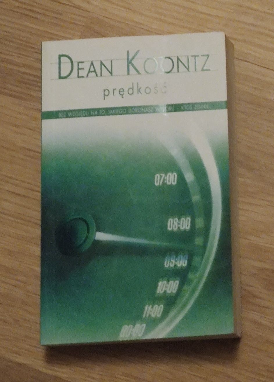 Książka Dean Koontz "Prędkość", kieszonka, stan bdb, nie czytana