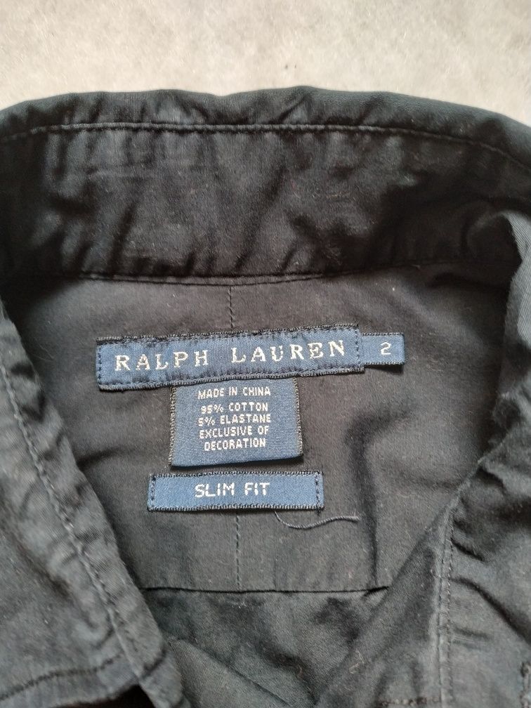 Koszula damska Ralph Lauren, czarna, gładka, S ,
